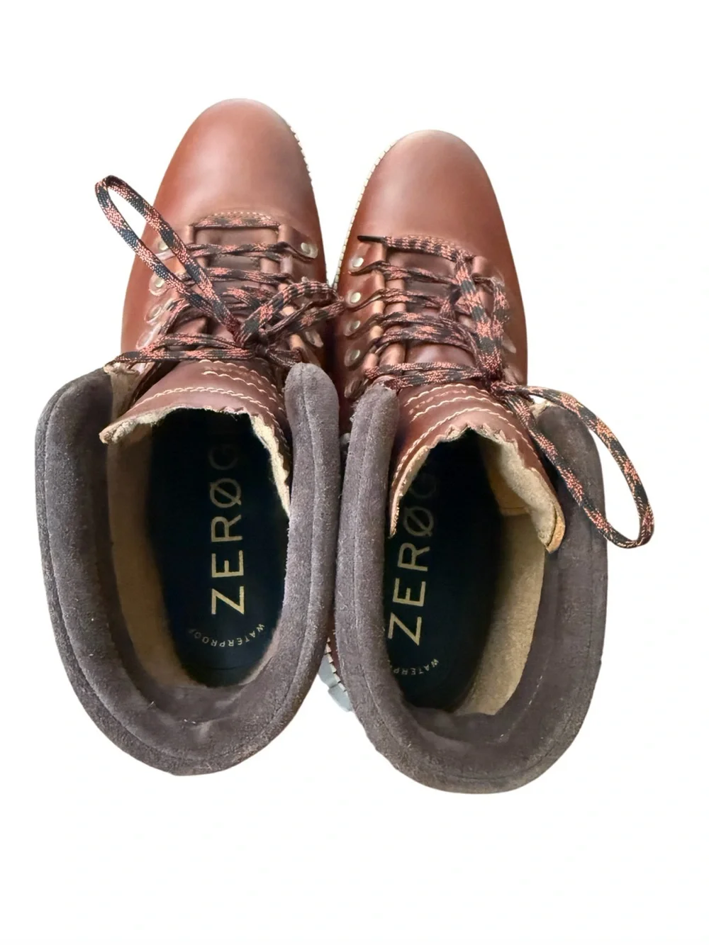 Cole Haan Zerogrand Men's Waterproof Brown Leather Hiker Boots - Size 9M